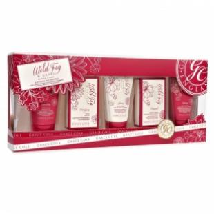 Набор подарочный Soothing Necessities (гель для душа 75ml+лосьон для тела 75ml+скраб для тела 75ml+икра для ванной 80g+мыло для тела 100g) с ароматом винограда и инжира