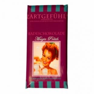 Шоколад для ванны ZARTGEFUHL Badeschokolade Magic Polish с ароматом черной смородины 95g