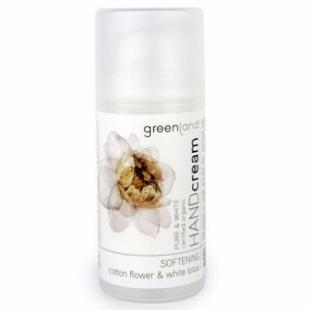 Крем для рук GREENLAND PURE & WHITE HAND CREAM Cotton Flower & White Lotus/Хлопок-Белый Лотос 100ml