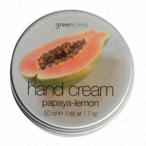 Крем для рук GREENLAND FRUIT EMOTIONS HAND CREAM Papaya & Lemon/Папайя-Лимон 50ml