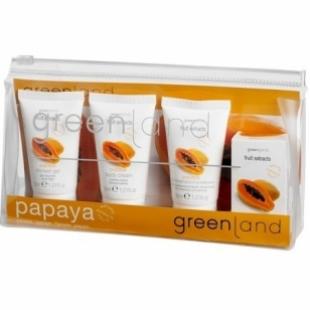 Набор для путешествий GREENLAND FRUIT EXTRACTS SET Papaya/Папайя