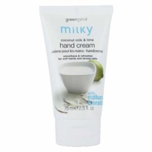 Крем для рук GREENLAND MILKY HAND CREAM Coconut Milk & Lime/Кокосовое Молочко-Лайм 75ml