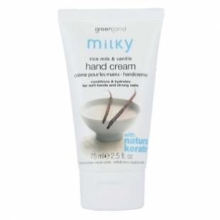 Крем для рук GREENLAND MILKY HAND CREAM Rice Milk & Vanilla/Рисовое Молочко-Ваниль 75ml