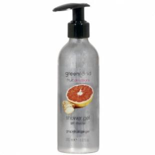 Гель для душа с помпой GREENLAND FRUIT EMOTIONS SHOWER GEL Grapefruit-Ginger/Грейпфрут-имбирь 200ml