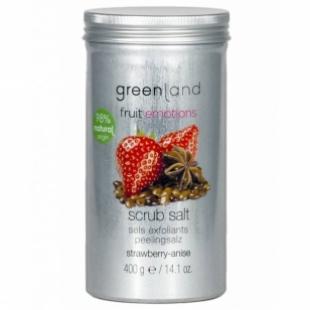 Соль-скраб GREENLAND FRUIT EMOTIONS SCRUB SALT Strawberry & Anise/Клубника-Анис 400g