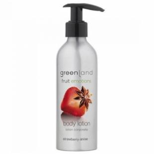 Лосьон для тела с помпой GREENLAND FRUIT EMOTIONS BODY LOTION Strawberry & Anise/Клубника-Анис 200ml