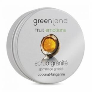 Скраб-щербет для тела GREENLAND FRUIT EMOTIONS SCRUB GRANITE Coconut & Tangerine/Кокос-Мандарин 200ml