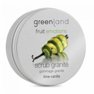 Скраб-щербет для тела GREENLAND FRUIT EMOTIONS SCRUB GRANITE Lime & Vanilla/Лайм-Ваниль 200ml