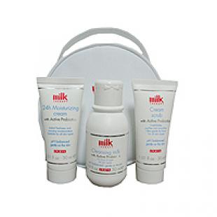 Набор для лица PUPA SKIN CARE MILK THERAPY Moisturizing (Cream scrub 30ml+Cleasing milk 50ml+24h Moisturizing cream 30ml)