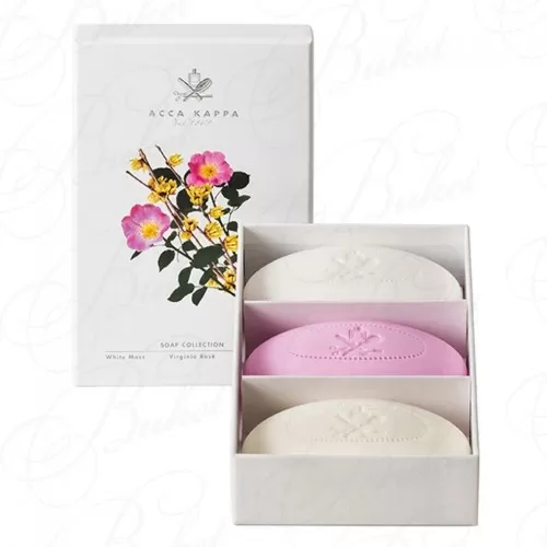 Набор ACCA KAPPA Soaps Gift Set (White Moss, Virginia Rose, Calycanthus)