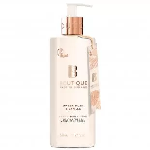 Лосьон для тела и рук Boutique Hand & Body Lotion Amber, Musk & Vanilla 500ml