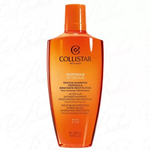 Шампунь и гель для душа COLLISTAR AFTER SUN SHOWER-SHAMPOO MOISTURIZING RESTORATIVE 400ml