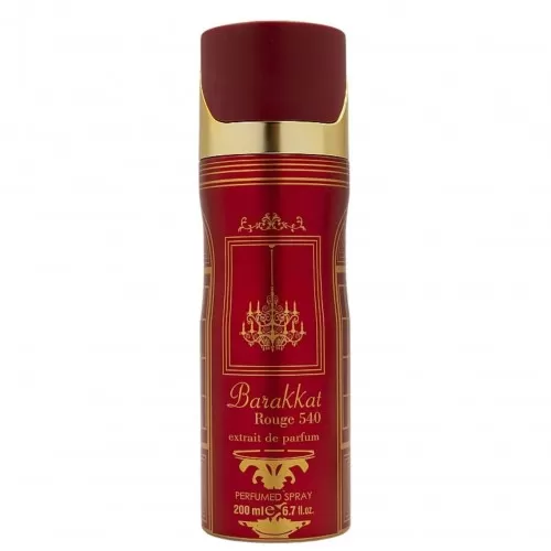 Дезодорант спрей Fragrance World BARAKKAT ROUGE 540 EXTRAIT deo 200ml