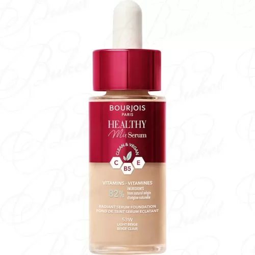 Сыворотка тональная BOURJOIS MAKE UP HEALTHY MIX SERUM №53W Light Beige