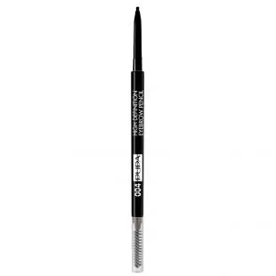 Карандаш для бровей PUPA MAKE UP HIGH DEFINITION EYEBROW PENCIL №004 Extra Dark/Черный