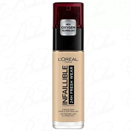 Тональный крем L`OREAL MAKE UP INFALLIBLE 24Н FRESH WEAR FOUNDATION №100 Linen/Лён