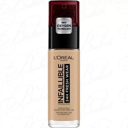 Тональный крем L`OREAL MAKE UP INFALLIBLE 24Н FRESH WEAR FOUNDATION №140 Golden Beige/Золотисто-бежевый