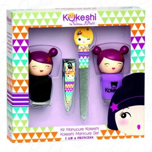 Набор подарочный для маникюра KOKESHI LITCHEE By Valeria Attinelli (2лака+щипцы+пилочка)