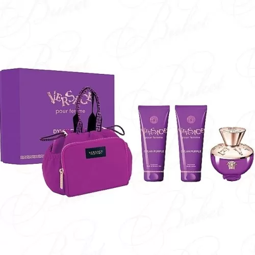 Набор VERSACE POUR FEMME DYLAN PURPLE SET (edp 100ml+b/lot 100ml+sh/gel 100ml+косметичка)