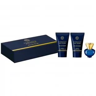 VERSACE POUR FEMME DYLAN BLUE SET (edp 5ml+b/lot 25ml+sh/g 25ml)