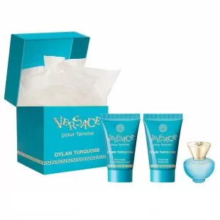 VERSACE POUR FEMME DYLAN TURQUOISE SET (edt 5ml+b/lot 25ml+sh/g 25ml)