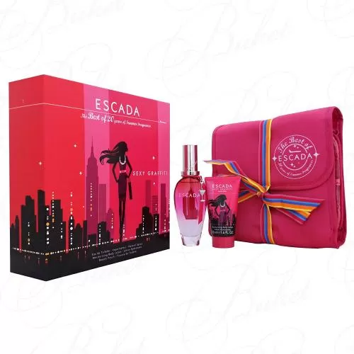 Набор ESCADA SEXY GRAFFITI Limited Collection SET (edt 50ml+b/lot 50ml+косметичка)
