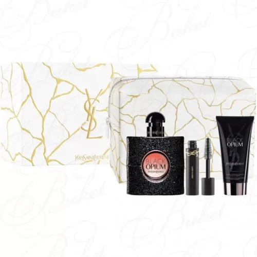 Набор YVES SAINT LAURENT BLACK OPIUM SET (edp 50m+b/lot 50ml+тушь для ресниц Lash Clash 2ml+косметичка)