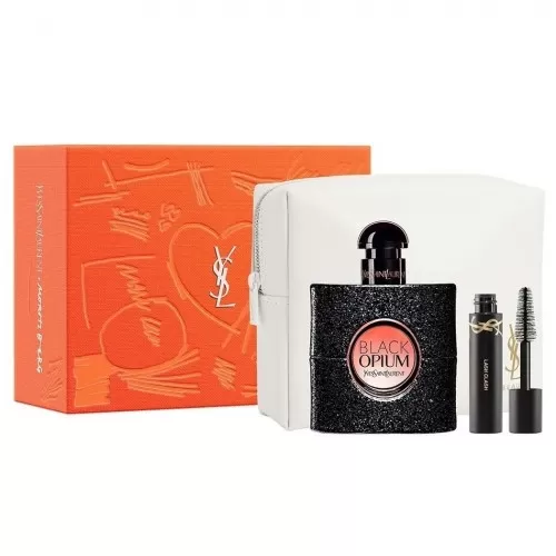 Набор YVES SAINT LAURENT BLACK OPIUM SET (edp 50m+тушь для ресниц Lash Clash 2ml+косметичка)