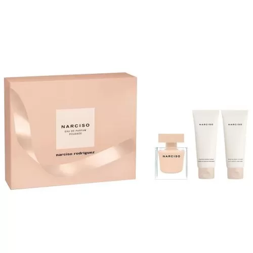 Набор NARCISO RODRIGUEZ NARCISO EAU DE PARFUM POUDREE SET (edp 50ml+b/lot 75ml+sh/gel 75ml)