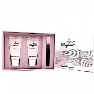 SALVATORE FERRAGAMO AMO FERRAGAMO SET (edp 5ml+b/lot 30ml+sh/gel 30ml)