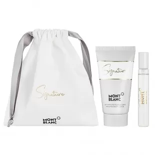 MONT BLANC SIGNATURE SET (edp 7.5ml+b/lot 50ml)