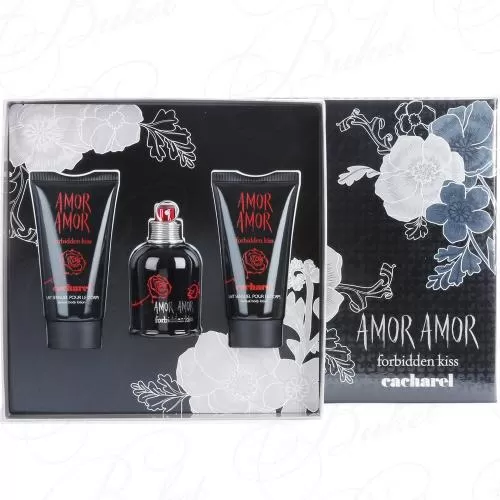 Набор CACHAREL AMOR AMOR FORBIDDEN KISS SET (edt 50ml+b/lot 50ml+sh/gel 50ml)