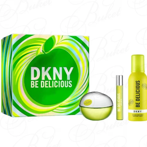 Набор DONNA KARAN DKNY BE DELICIOUS SET (edp 100ml+edp 15ml+sh/mousse 150ml)