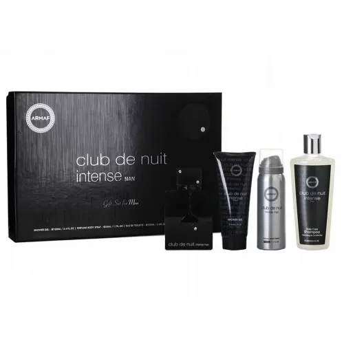 Набор STERLING CLUB DE NUIT INTENSE SET (edt 105ml+sh/gel 100ml+deo 50ml+shampoo 250ml)