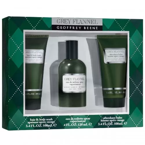 Набор Geoffrey Beene GREY FLANNEL SET (edt 120ml+a/sh balm 100ml+sh/gel 100ml)