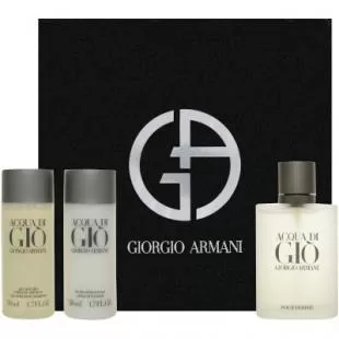 ARMANI ACQUA DI GIO FOR HIM SET (edt 100ml+a/sh balm 50ml+sh/gel 50ml)