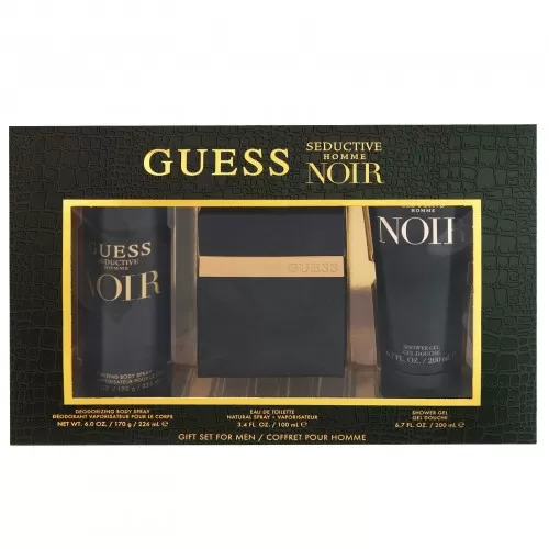 Набор GUESS SEDUCTIVE NOIR SET (edt 100ml+deo 226ml+sh/gel 200ml)