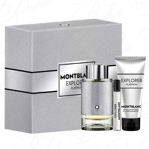 Набор MONT BLANC EXPLORER PLATINUM SET (edp 100ml+edp 7.5ml+sh/gel 100ml)