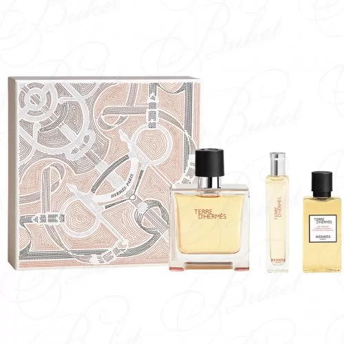 Набор HERMES TERRE D`HERMES SET (parfum 75ml+sh/gel 40ml+edp 15ml)