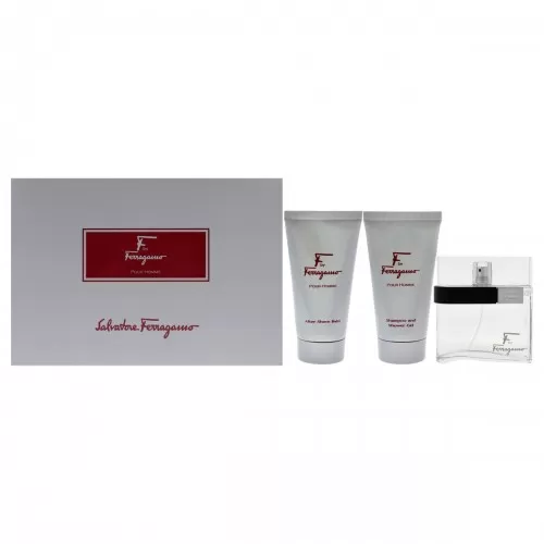Набор SALVATORE FERRAGAMO F BY FERRAGAMO POUR HOMME SET (edt 100ml+sh/gel 75ml+a/sh balm 75ml)