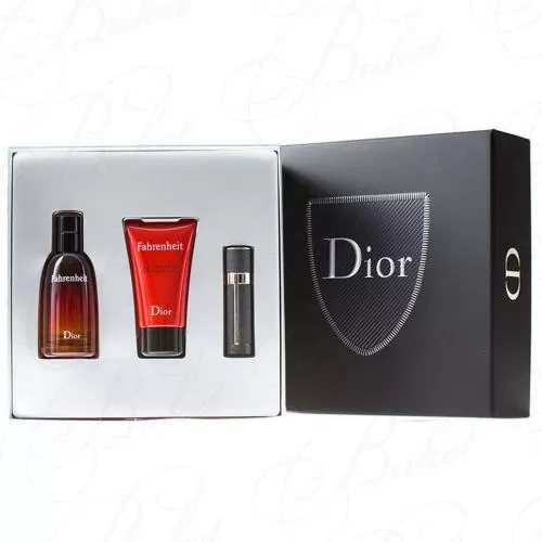 Набор CHRISTIAN DIOR FAHRENHEIT SET (edt 50ml+edt 3ml+sh/gel 50ml)