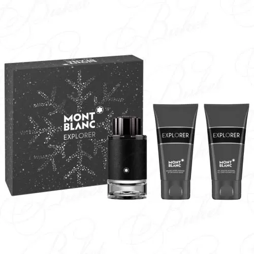 Набор MONT BLANC EXPLORER SET (edp 100ml+sh/gel 100ml+a/sh balm 100ml)