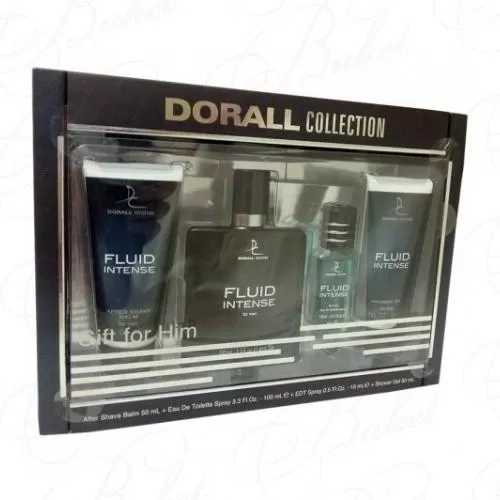 Набор Dorall Collection FLUID INTENSE SET (edt 100ml+edt 15ml+a/sh balm 50ml+sh/gel 50ml)