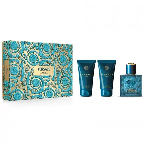 Набор VERSACE EROS Parfum SET (edp 50ml+sh/gel 50ml+a/sh balm 50ml))