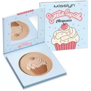 Хайлайтер для лица MISSLYN MAKE UP SWEETIE CUPCAKE TRIO HIGHLIGHTER №03 Sugar Rush