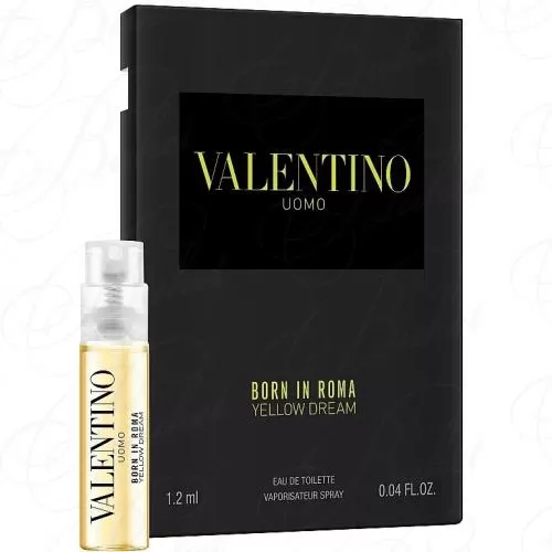 Пробники Valentino VALENTINO UOMO BORN IN ROMA YELLOW DREAM 1.2ml edt