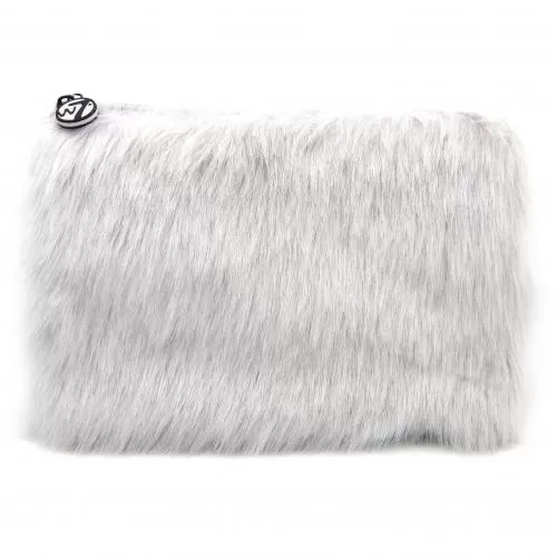 Косметичка W7 LARGE FURRY BAG Grey
