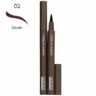 Маркер для бровей PUPA EYEBROW MARKER №02 Brown