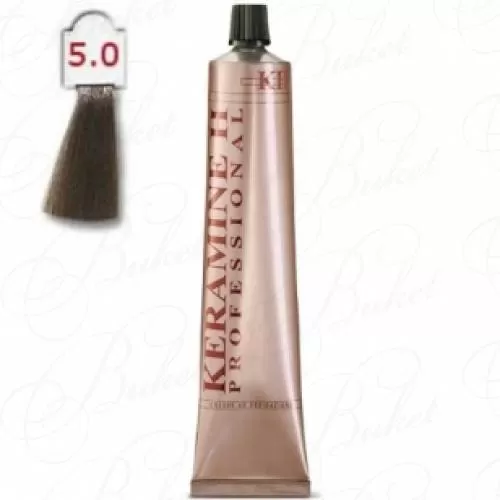 Крем-краска KERAMINE H PROFESSIONAL тон 5.0 Светло-Каштановый 100ml