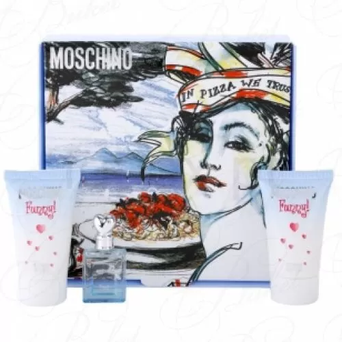 Набор MOSCHINO FUNNY SET (edt 4ml+b/lot 25ml+sh/gel 25ml)